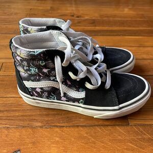 Youth size 2 high top paradise floral vans sk8 off the wall shoes